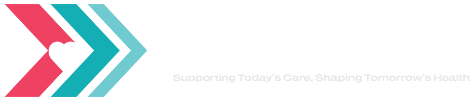 Medtrade logo Color horizontal Negative tagline